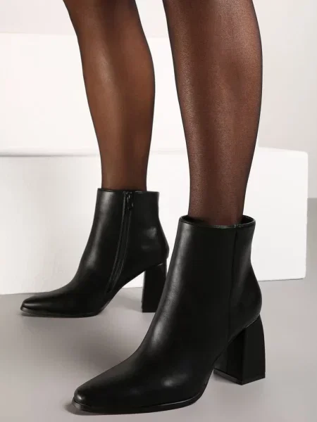 Botine Casual cu gros Linnorelia negre