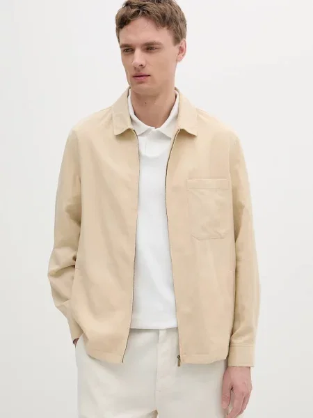 Jakna s dodatkom lana Marciano Guess za prijelazno razdoblje bež