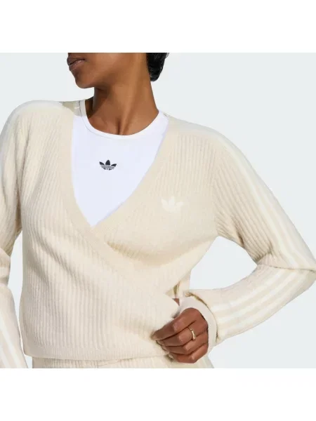 Svetr ADIDAS ORIGINALS BY JENNIE KNITTED WRAP AROUND CARDIGAN