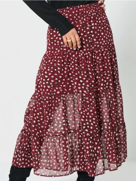Спідниця бордовий