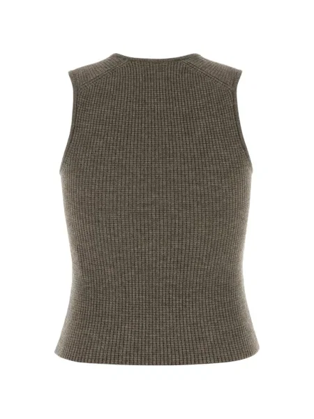 Плетен топ Fear Of God Essentials сиво