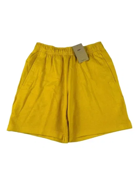 Krátké fleecové kraťasy Nike s potiskem žluté