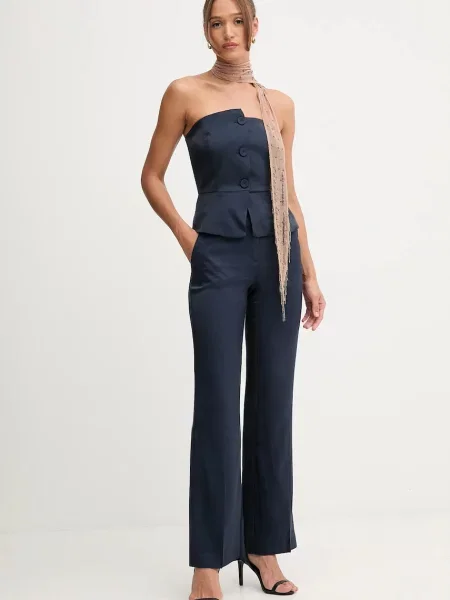 Pedro del Hierro bluzka gładka granatowy