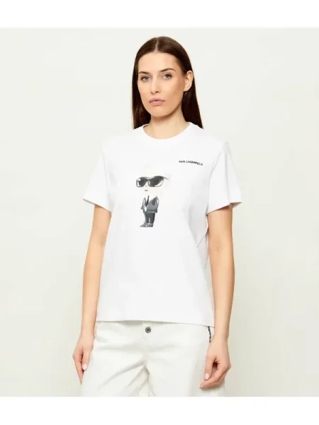 Karl Lagerfeld Tricou Ikon alb