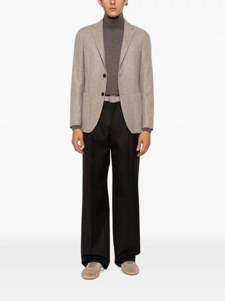 Geacă Zegna de lână cu model herringbone