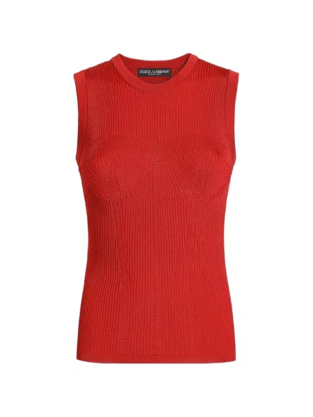 Top Dolce & Gabbana tricotate roșu