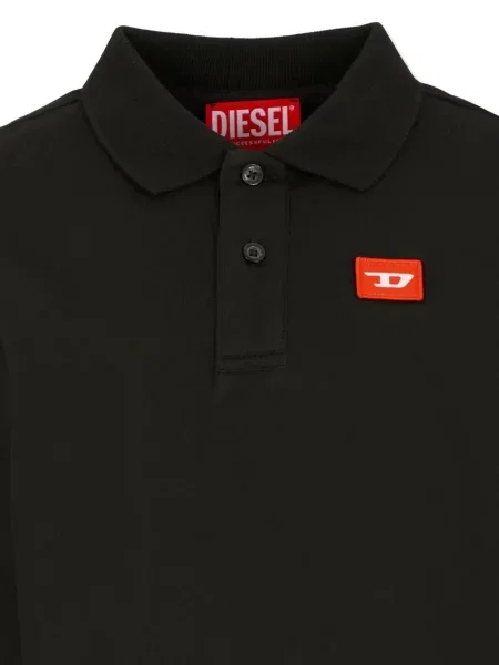 Koszulka polo dziecięca Diesel czarna
