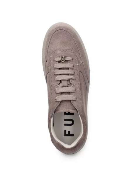Sneakerși Furla din piele de căprioară gri