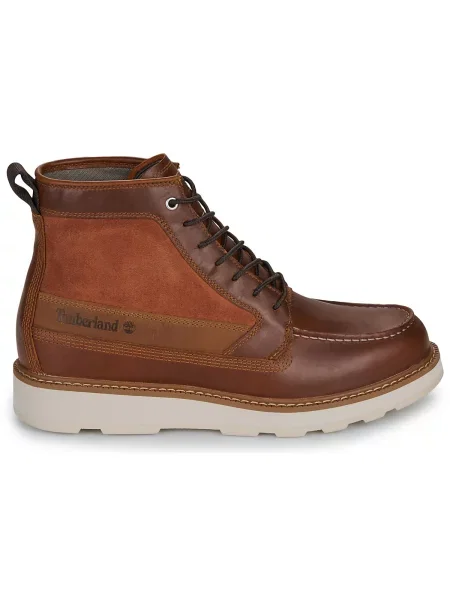 Šněrovací krajkové nepromokavé kotníkové boty Timberland hnědé