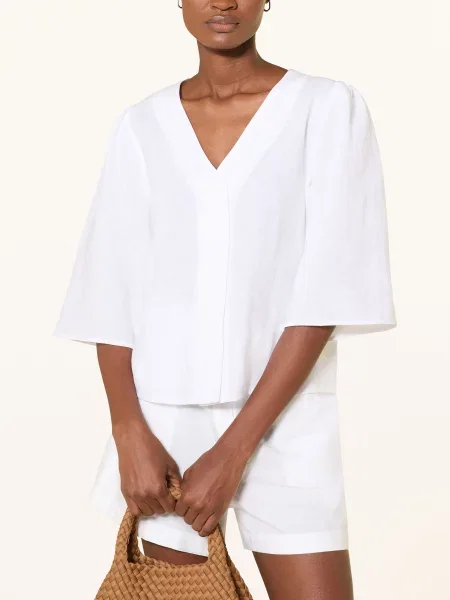 Lanius Koszulka Z Rękawami weiss biała