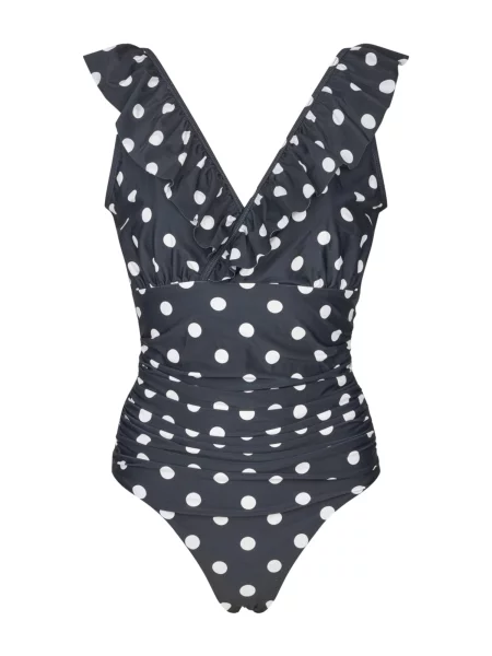 Crās Costum de baie întreg Agnascras negru alb