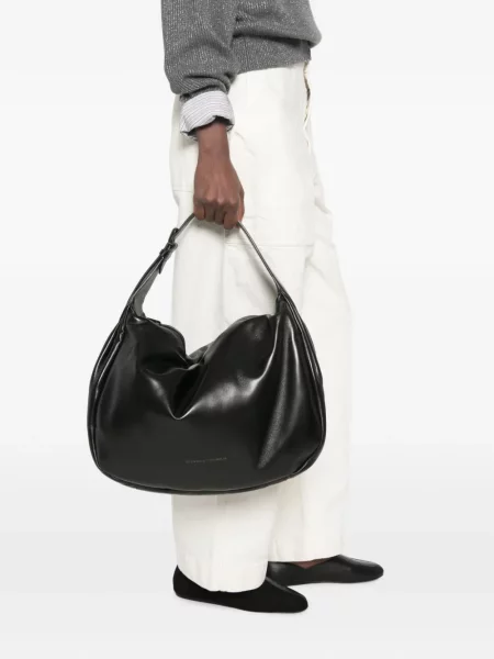 Geantă shopper Brunello Cucinelli cu imagine negru