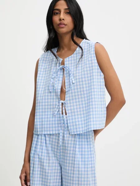 Блуза Answear Lab дамска с десен синьо