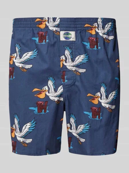 Bokserki z elastycznym pasem Deal niebieskie