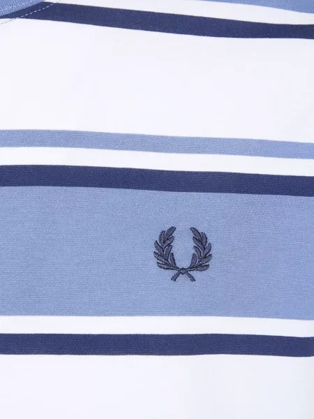 Tricou Fred Perry cu dungi alb