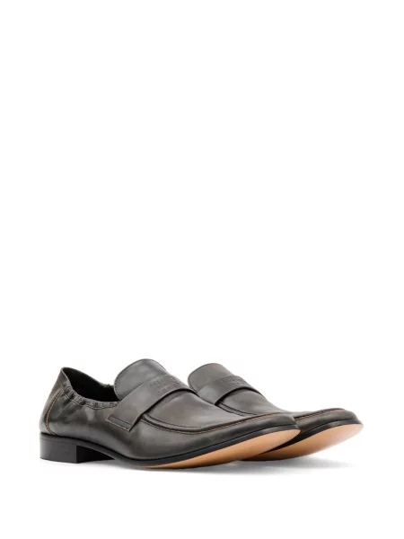 Bőr loafer Mm6 Maison Margiela barna