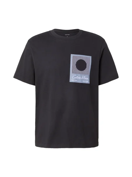 Calvin Klein Tricou mov pastel negru