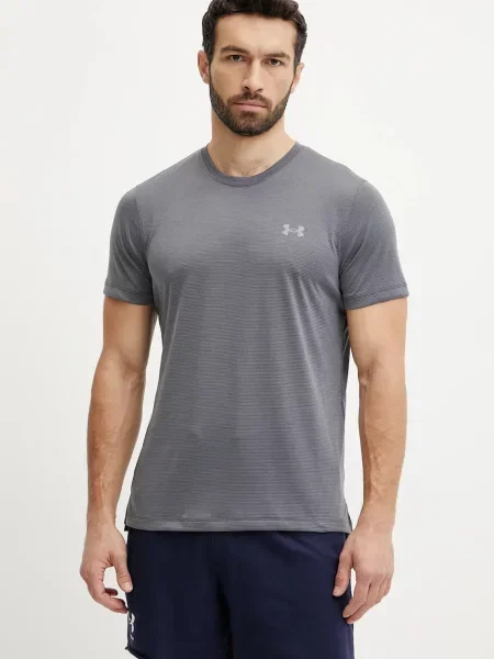 Тениска за бягане Under Armour Launch с изчистен дизайн черно
