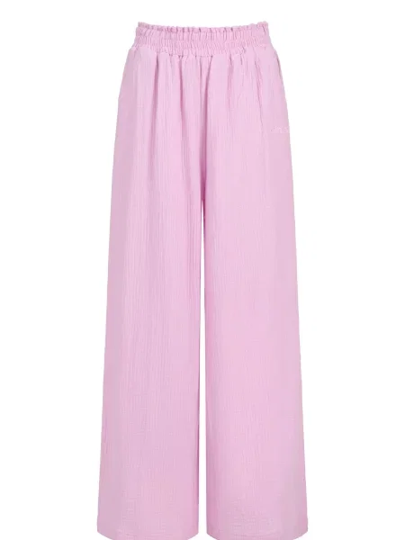 Cfab Hlače Musselin Pants orhideja bijela
