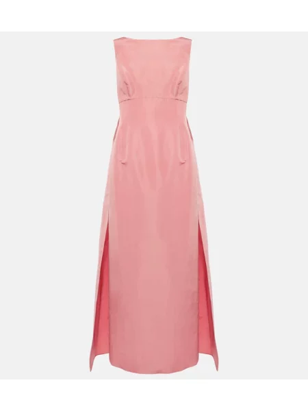 Rochie Oscar De La Renta de mătase roz
