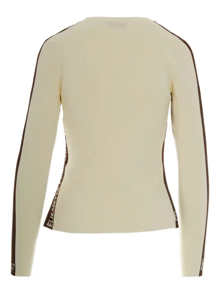 Top Elisabetta Franchi cu dungi alb