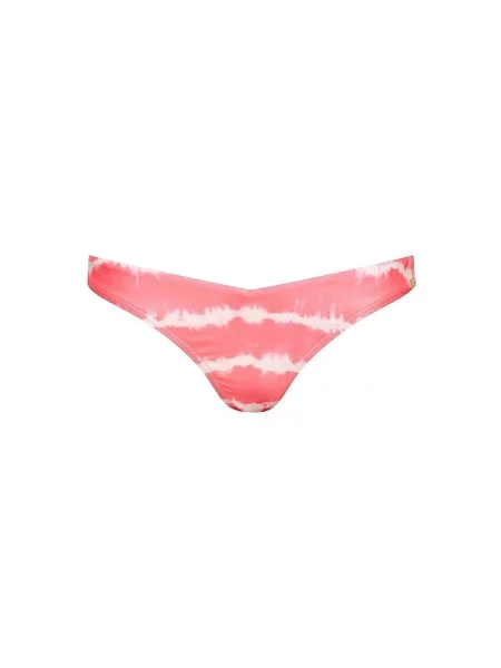 Bikini Superdry tie dye cu legături roz