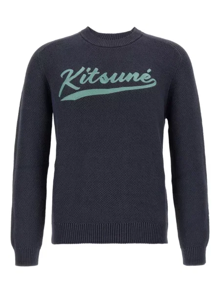 Pulover Maison Kitsune gri