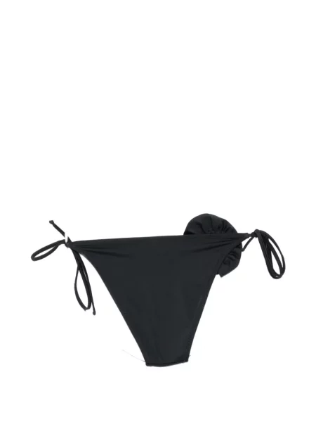 Φλοράλ μπικίνι Moschino με απλικέ γραβάτες μαύρο