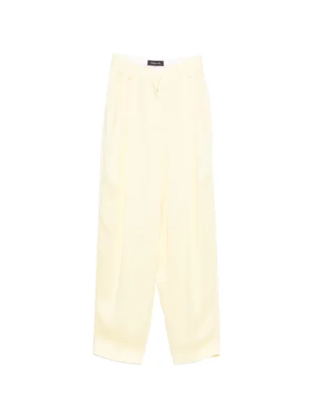 Pantaloni Fabiana Filippi plisate conici galben