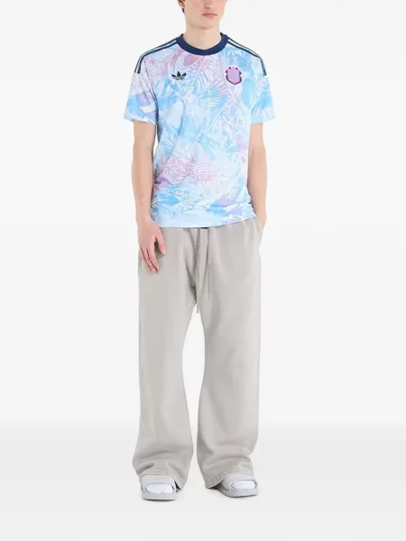 Cămașă Adidas din jerseu albastru