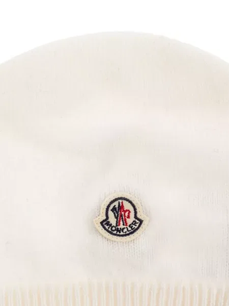 Czapka dziecięca Moncler Enfant biała