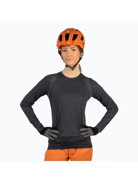 Дамска колоездачна блуза с дълъг ръкав Endura Singletrack grey сиво
