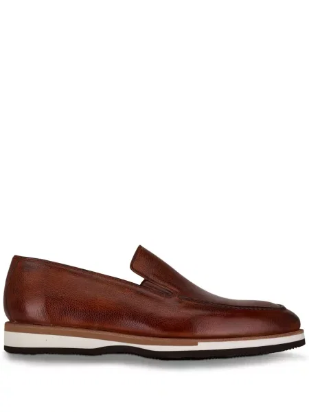 Pantofi loafer Bontoni din piele maro