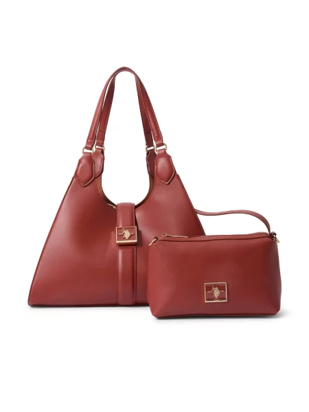 U.S. POLO ASSN. Geantă de umăr MARGARET ruginiu maro