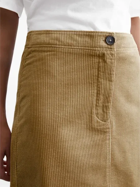 Fusta mini Marc O'polo de catifea cord maro