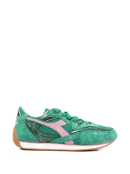 Sneakerși Diadora din piele verde