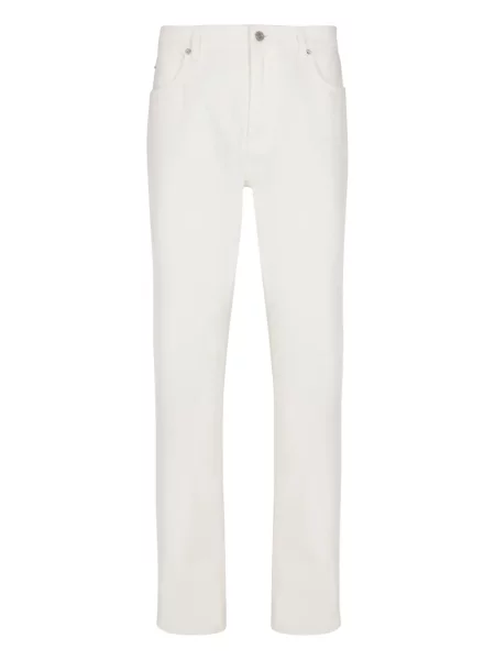 Straight fit džíny Balmain bílé