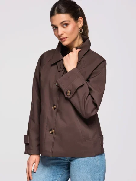 Haină de mazăre Edoti maro