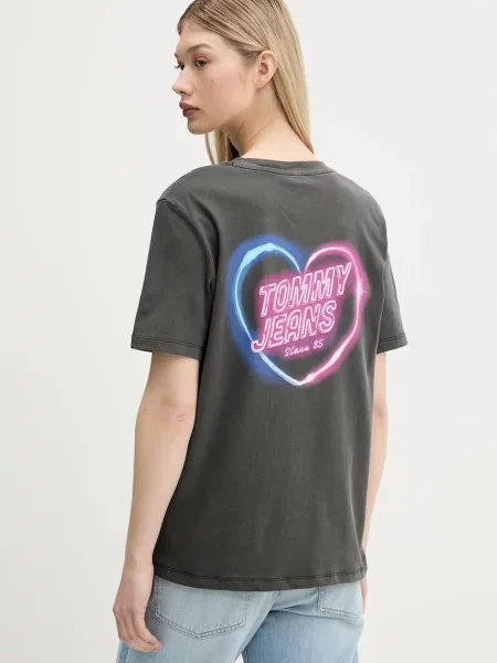 Tommy Jeans tričko šedé