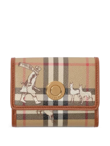 Portofel Burberry în carouri cu imagine