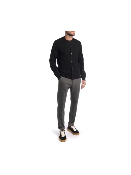 Kardigan Comme Des Garcons wełniany z dekoltem w serek czarny