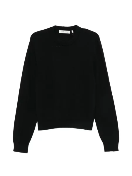 Pulover Sunflower cu decolteu rotund negru
