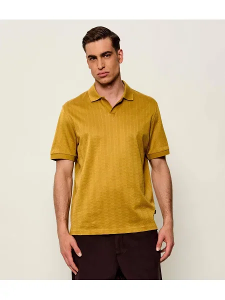 Tricou polo Boss Black negru