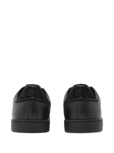 Sneakerși Burberry din piele în carouri negru