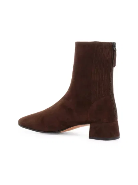Botki Aquazzura zamszowe brązowe