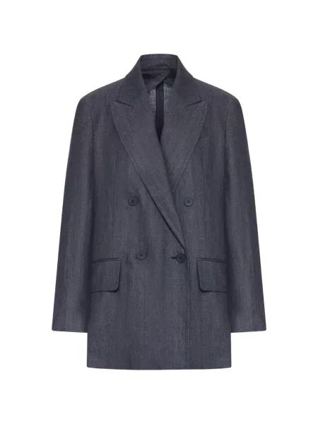 Sacou Max Mara cu două rânduri de nasturi gri