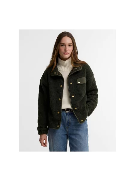 Geacă Barbour din fleece verde