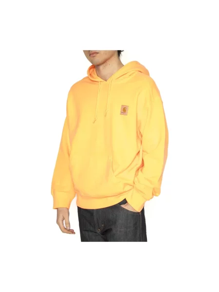 Bluza z kapturem Carhartt Wip pomarańczowa