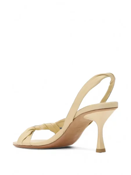 Sandale Studio Amelia slingback țesuți galben