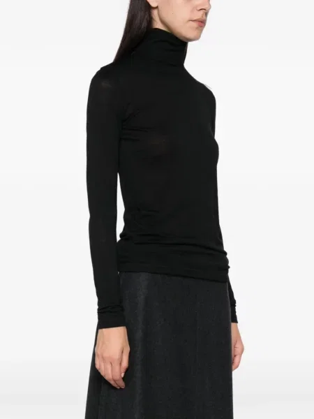 Tricou Jil Sander cu imagine negru